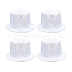 Runde Fascinator-Hutbasis aus Eva-Polyester-Stoff für Puppen&nbsp;DIY-WH0591-368A