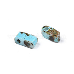 2-trou perles rocailles en verre opaque&nbsp;SEED-N004-002-A03