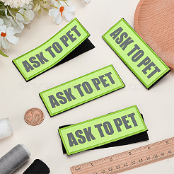 Toppe riflettenti in poliestere per cani da assistenza&nbsp;AJEW-WH0248-739A