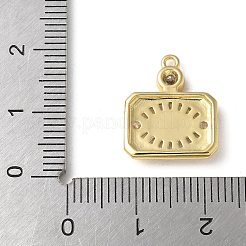 Placage en rack laiton micro pave pendentifs en émail de zircone cubique&nbsp;KK-P290-56C-G