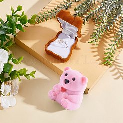 2 boîte de flocage en plastique en forme d'ours de 2 couleurs&nbsp;CON-GF0001-09