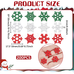 2 Beutel Weihnachts-Holz-Cabochons&nbsp;WOOD-UN0001-32