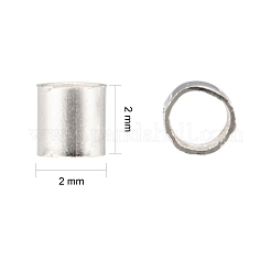 Messing Crimpperlen&nbsp;KK-R077-2mm-S