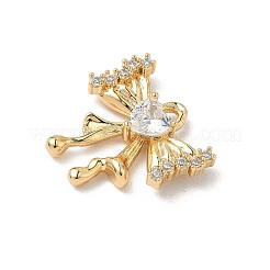 Pendentifs avec zircon cubiques à micro-pavés en laiton&nbsp;KK-S531-08G