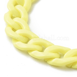 Bracelets gourmettes en acrylique opaque&nbsp;BJEW-JB06597