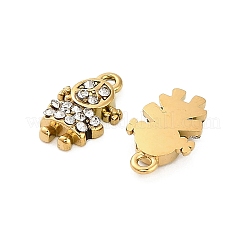 304 Edelstahl Kristall Strass Anhänger&nbsp;STAS-U047-11G