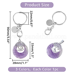 3 llavero de piedra natural.&nbsp;KEYC-PH01449