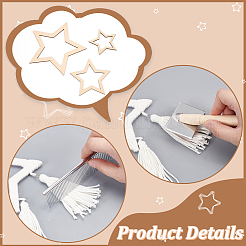 Stern Makramee Quaste Dekoration DIY Kits&nbsp;DIY-OC0012-09C
