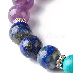 Bracelet de yoga reiki 7 chakra pour fille femme&nbsp;BJEW-TA00020