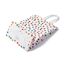 Tragetaschen aus Papier mit Tupfenmuster&nbsp;LS-CARB-R001-01A