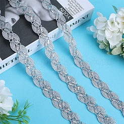 Ruban de dentelle ondulée en polyester&nbsp;OCOR-WH0078-111B