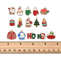 15 pendentifs en alliage émaillé sur le thème de Noël&nbsp;ENAM-FS0003-97