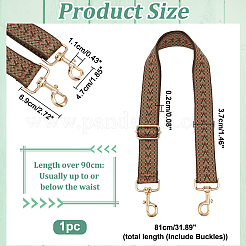 2 Stück 2 Farben Taschengurte aus Polyestergewebe im Boho-Stil&nbsp;DIY-WR0003-37