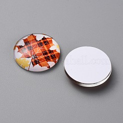Glascabochons zum Thema Herbst&nbsp;GGLA-WH0002-006