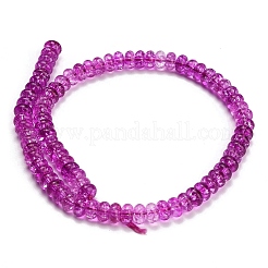 Hilos de cuentas de vidrio de imitación de piedras preciosas teñidas&nbsp;GL-Z001-03A-06