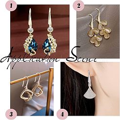Crochets d'oreille en laiton&nbsp;KK-FH0001-29