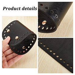 5 stücke 5 farben oval pu leder stricken häkeln taschen nagel boden shaper pad&nbsp;PURS-PH0001-21