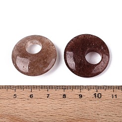 Natürliche Erdbeer-Quarz-Anhänger&nbsp;G-T144-42B
