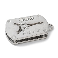 Pendentifs en alliage avec strass&nbsp;PALLOY-D290-24P-03