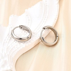 Pendientes de aro de acero inoxidable 304&nbsp;EJEW-Z123-01B-P