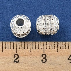 Placage de crémaillère en laiton micro pavé de perles de zircone cubique claires&nbsp;KK-L215-309S