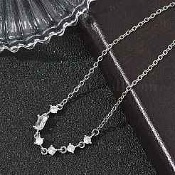 Braccialetti in ottone con micro pavé di zirconi trasparenti&nbsp;BJEW-E114-01C-P