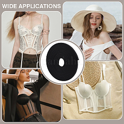 Kunststoffstäbchen für Brautkleider&nbsp;DIY-WH0888-025A