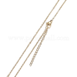 Colliers à pendentif en zircone cubique transparent micro pavé en laiton&nbsp;NJEW-H100-13G