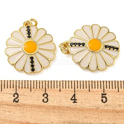Gestell Messing micro ebnen Zirkonia Anhänger&nbsp;KK-Z063-45G