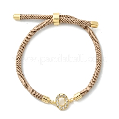 Bracelets réglables en nylon&nbsp;X-BJEW-C096-01G-15