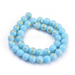Natur Mashan Jade Perlen Stränge&nbsp;G-P232-01-J-10mm