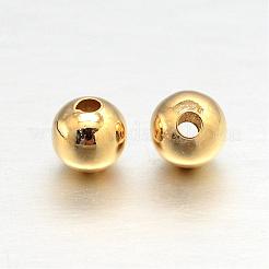 Laiton ronde séparateurs perles&nbsp;KK-L147-197-4mm-NR