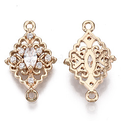 Connettori in ottone micro pavimentato in zirconia cubica&nbsp;KK-R111-010-B01