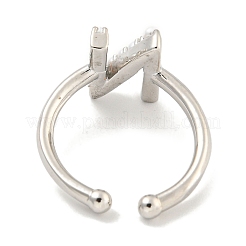 Anelli per polsini aperti da donna in ottone placcato a cremagliera&nbsp;RJEW-F162-01P-N