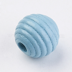 Bienenstockperlen aus natürlichem Ahornholz&nbsp;WOOD-Q030-48B