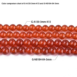 Filamenti di perline naturali corniola&nbsp;LS-G-A130-3mm-K13