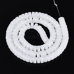 Fili di perline giada di vetro imitato&nbsp;GLAA-N026-4x8mm-J01