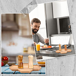 Sottovaso in bambù per vasi da fiori succulenti&nbsp;AJEW-WH20076