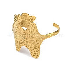 Offene Manschettenarmreifen aus 304 Edelstahl&nbsp;BJEW-K264-01G-02
