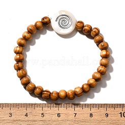 Holzperlen Kinder Stretch Armbänder&nbsp;BJEW-JB03970-M