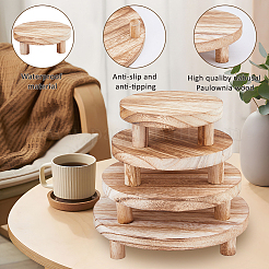4 supporto per espositore in legno di 4 misure&nbsp;AJEW-WH0609-877A