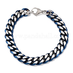 304 Edelstahl Cuban Link Kettenarmbänder für Männer und Frauen&nbsp;BJEW-C124-04A-01