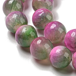 Chapelets de perles en jade blanc naturel teinté&nbsp;G-F764-02C