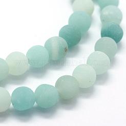 Chapelets de perles en amazonite naturel&nbsp;G-G684-03-6mm