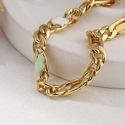 Messing-Emaille-Gliederarmbänder für Damen&nbsp;BJEW-B125-06G