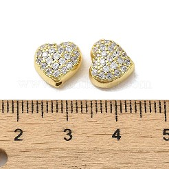Valentinstag Messing Micro Pavé klare Zirkonia Perlen&nbsp;FIND-C045-03G