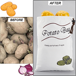 2 pz 2 stili di sacchetti portaoggetti in tessuto di cotone stampato&nbsp;ABAG-CN0001-09
