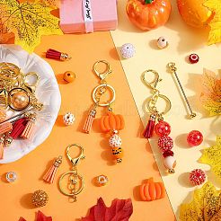 Kit de fabrication de porte-clés en fer perlé pour Thanksgiving&nbsp;DIY-SC0025-17