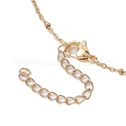 Herstellung einer Halskette mit Satellitenkette und Schieber aus Edelstahl 304&nbsp;AJEW-JB01248-01