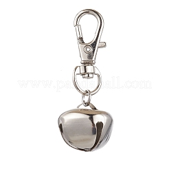 3 pendentif décoratif en forme de cloche en fer de 3 couleurs&nbsp;HJEW-JM02227